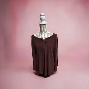 Chico’s size 2 deep purple blouse